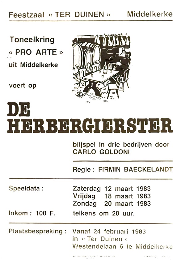 De Herbergierster affiche
